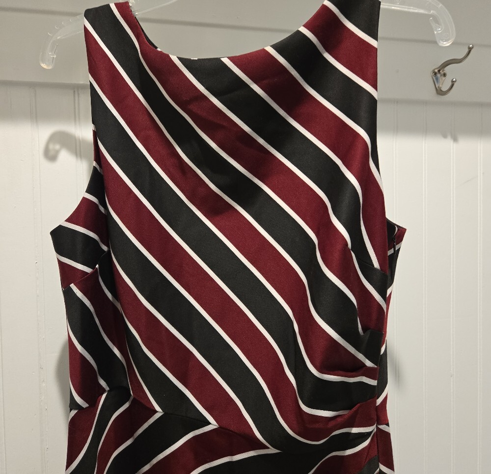 New York & Company Sleeveless Striped Dress – Women’s Size 10, Pre‑Loved - Picture 6 of 7